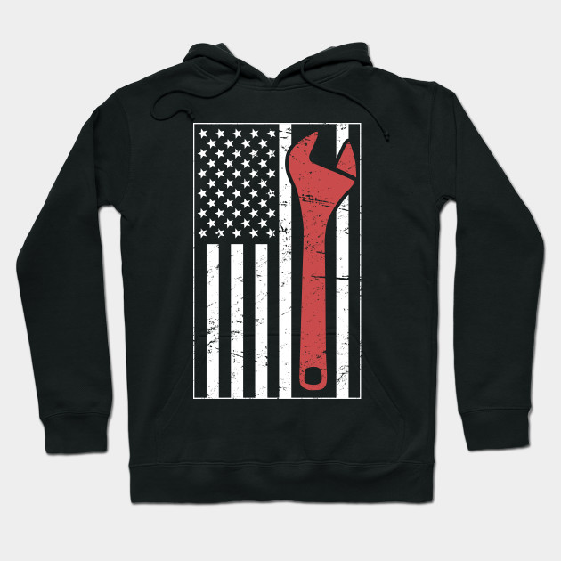 American Flag & Wrench
